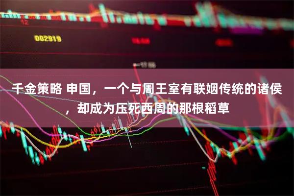 千金策略 申国，一个与周王室有联姻传统的诸侯，却成为压死西周的那根稻草