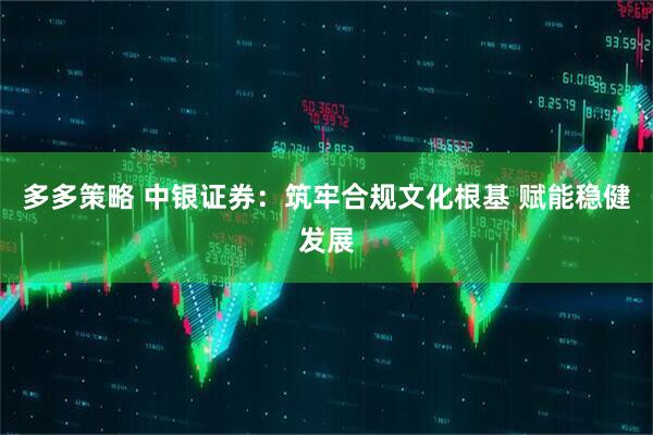 多多策略 中银证券：筑牢合规文化根基 赋能稳健发展